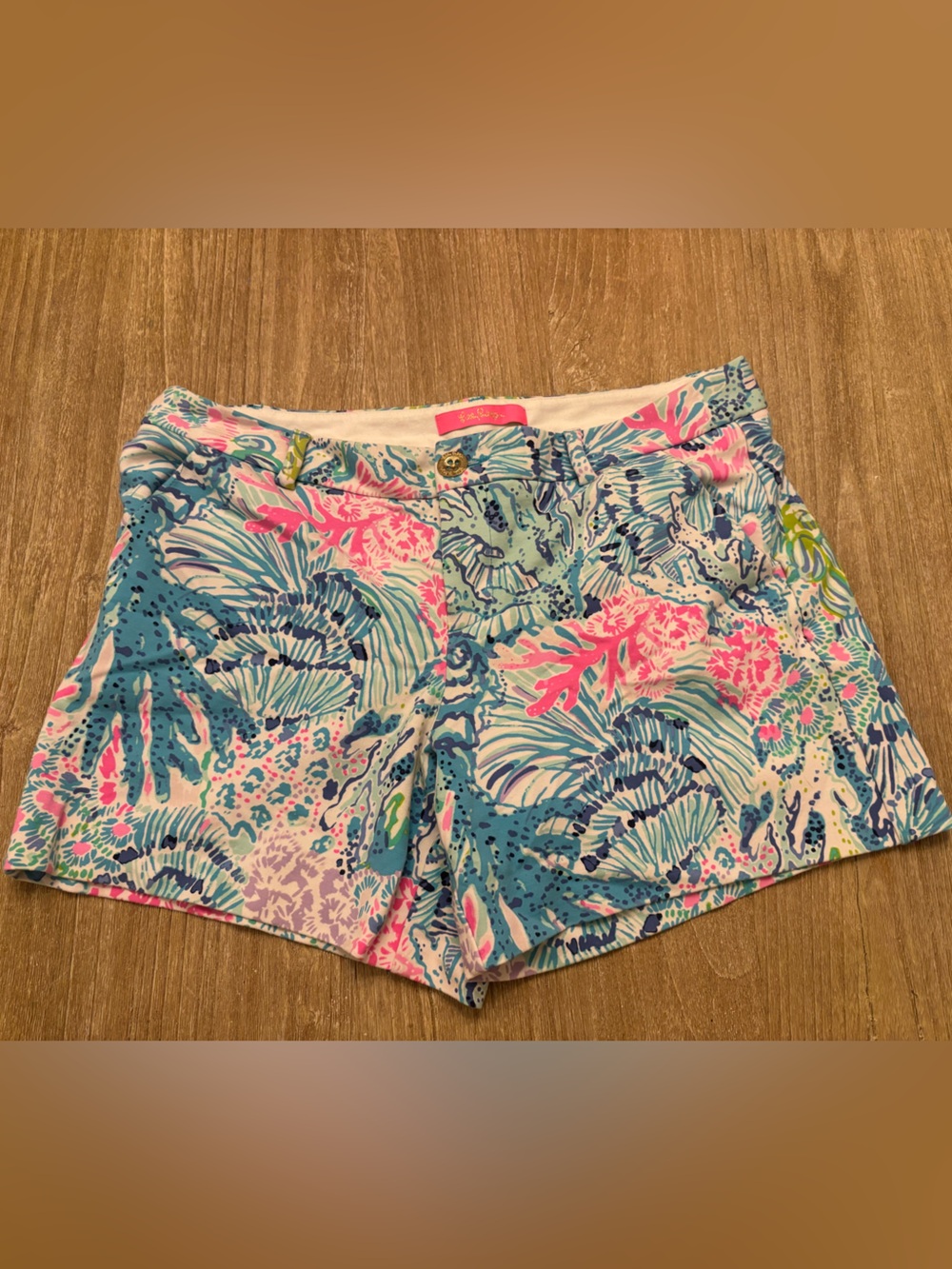 Lilly Pulitzer Blue & Pink Shorts - sz 8